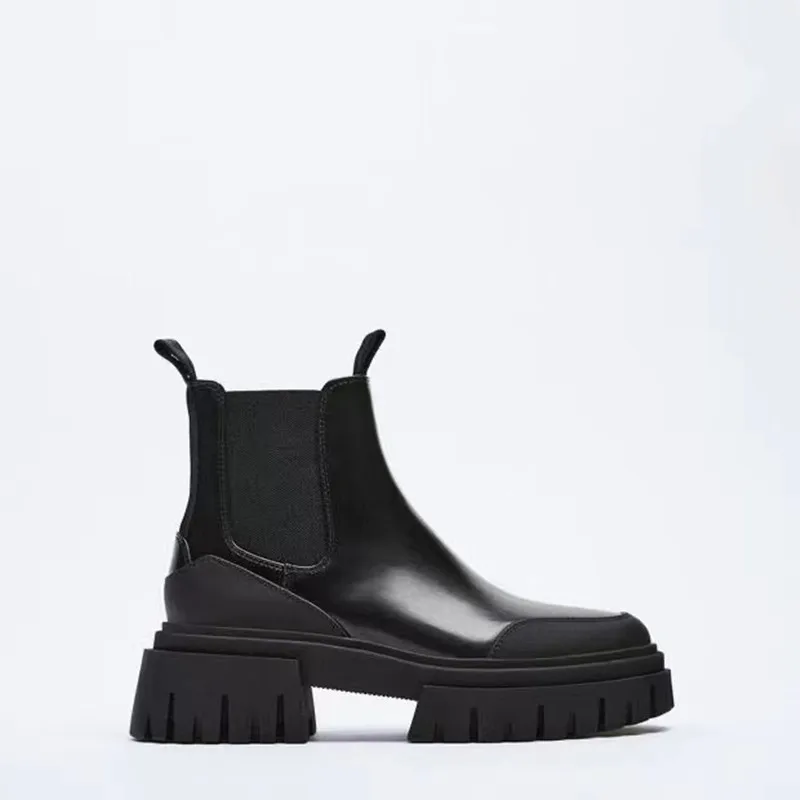 ZAR 2021 Chelsea Boots Chunky Boots Women Winter Shoes PU Leather Plush Ankle Boots Black Female Autumn Fashion Platform Booties
ZAR 2021 Chelsea Boots Chunky Boots Women Winter Shoes PU Leather Plush Ankle Boots Black Female Autumn Fashion Platform Booties
