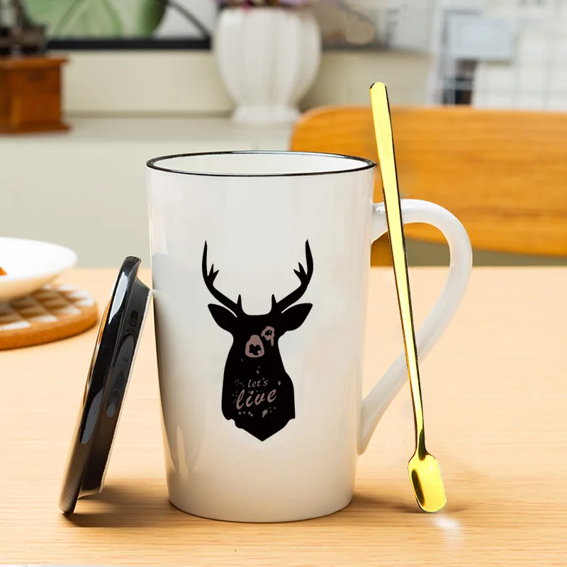 Creative Ceramic Mugs Simple Office Coffee Mugs Large Capacity Lovely Home Mugs for Men and Women with Scoop with Cover
Creative Ceramic Mugs Simple Office Coffee Mugs Large Capacity Lovely Home Mugs for Men and Women with Scoop with Cover