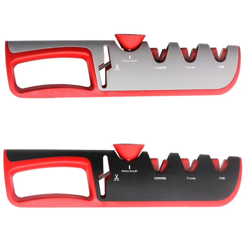 4 in 1 Ceramic Kitchen Knife Sharpener Knife Scissors Sharpening Tools Diamond Coated Non-slip Base Stainless Steel
4 in 1 Ceramic Kitchen Knife Sharpener Knife Scissors Sharpening Tools Diamond Coated Non-slip Base Stainless Steel