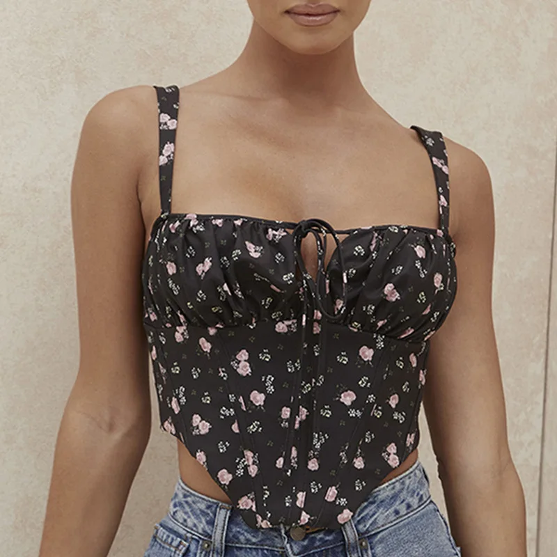 TRODEAM Fashion Print Camisole Hollow Out Tie Up Sexy Crop Tops Women Cami Y2K Ladies Corset Bodycon Sleeveless Tank Top Female
TRODEAM Fashion Print Camisole Hollow Out Tie Up Sexy Crop Tops Women Cami Y2K Ladies Corset Bodycon Sleeveless Tank Top Female