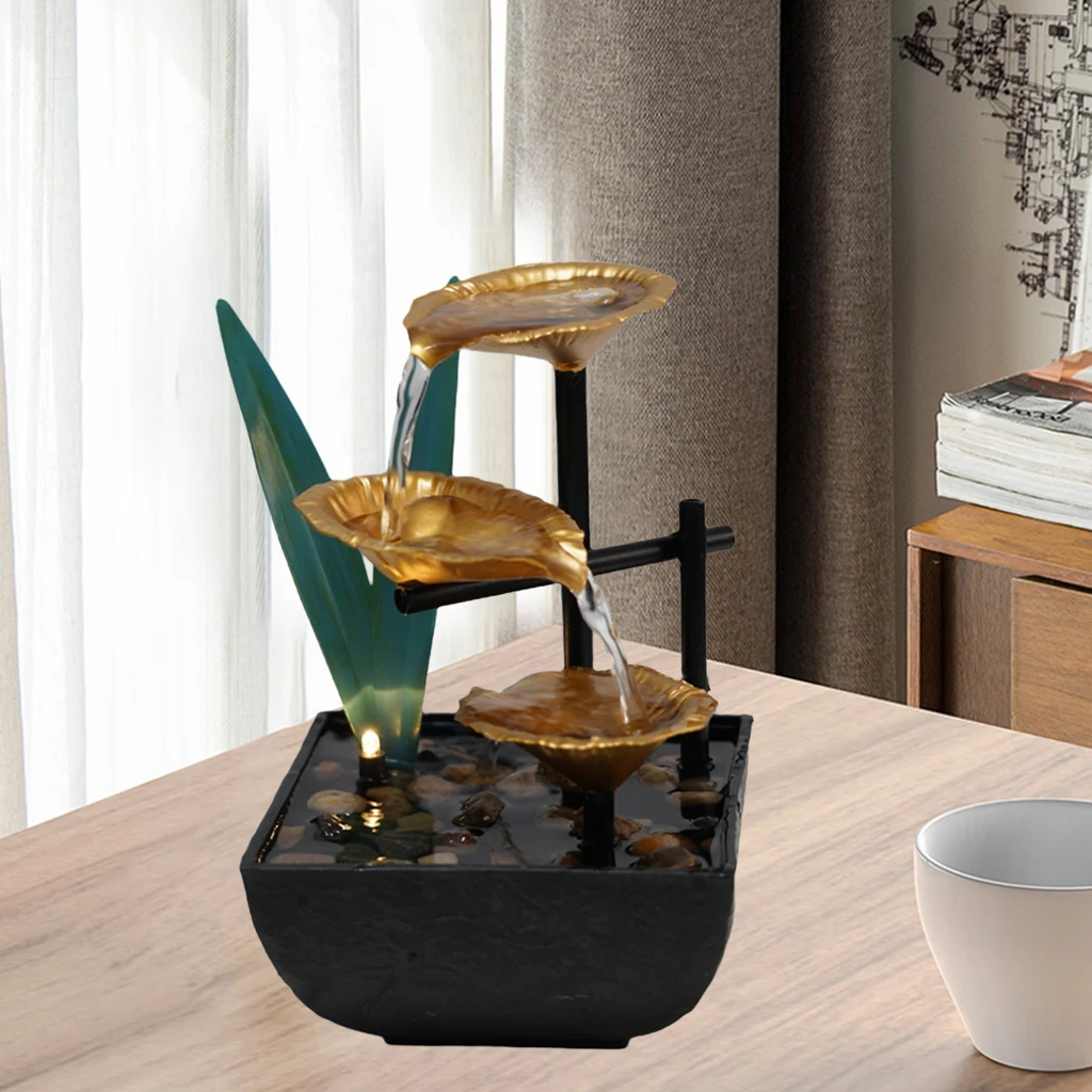 Feng Shui Desktop Fountain River Rocks with Light Portable 3-Tier Indoor Fountain for Teahouse Relaxation Friends Gifts
Feng Shui Desktop Fountain River Rocks with Light Portable 3-Tier Indoor Fountain for Teahouse Relaxation Friends Gifts