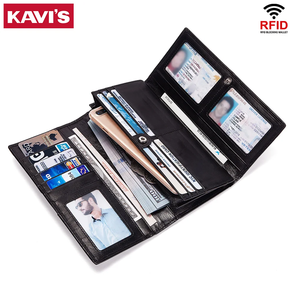 KAVIS Luxury Brand Cowhide Leather Women Long Zipper Coin Purses New Design Clutch Wallet Black Female Money Credit Card Holder
KAVIS Luxury Brand Cowhide Leather Women Long Zipper Coin Purses New Design Clutch Wallet Black Female Money Credit Card Holder