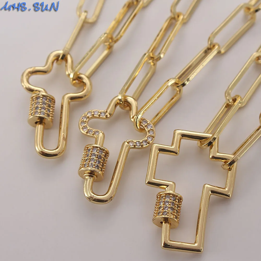 MHS.SUN 1PC Fashion Cross Necklace Can Open Pendant With AAA Zircon Choker Chunky Chain Necklaces For Women Party Gift 
MHS.SUN 1PC Fashion Cross Necklace Can Open Pendant With AAA Zircon Choker Chunky Chain Necklaces For Women Party Gift