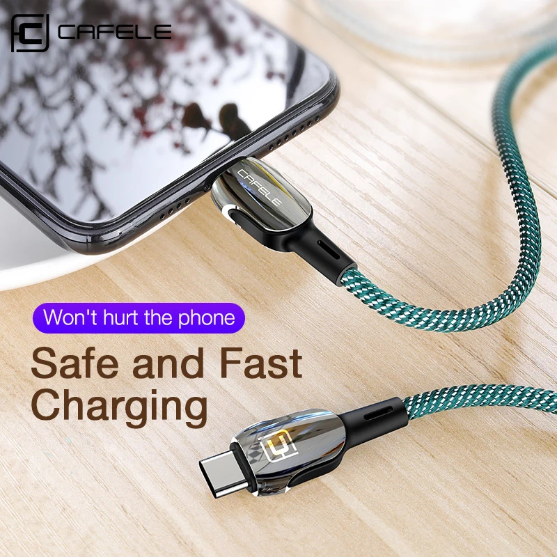

Cafele 18W USB C to for Lightning PD Cable For iPhone 11 Pro Max X Xs Max Xr 8 Plus Fast Charging Cable Charger Wire 120CM
