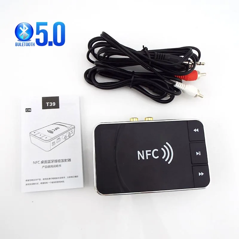 NFC Bluetooth-Compatible 5.0 Receiver Transmitter 3.5mm AUX Jack RCA Music Wireless Audio Adapter Smart Playback Car Kit For TV
NFC Bluetooth-Compatible 5.0 Receiver Transmitter 3.5mm AUX Jack RCA Music Wireless Audio Adapter Smart Playback Car Kit For TV