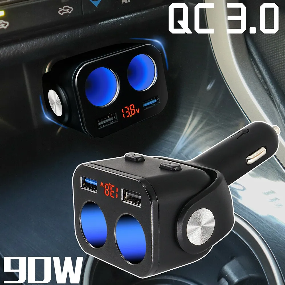Car Cigarette Lighter Double Power Adapter Splitter Socket High Quality Car Accessories 2 USB LED Splitter Outlet 12V
Car Cigarette Lighter Double Power Adapter Splitter Socket High Quality Car Accessories 2 USB LED Splitter Outlet 12V