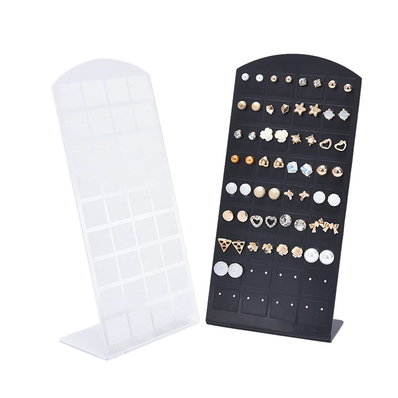 72 Holes Earrings Ear Studs Jewelry Show Plastic Jewelry Display Simple Rack Metal Stand Organizer Holder For Necklaces
72 Holes Earrings Ear Studs Jewelry Show Plastic Jewelry Display Simple Rack Metal Stand Organizer Holder For Necklaces