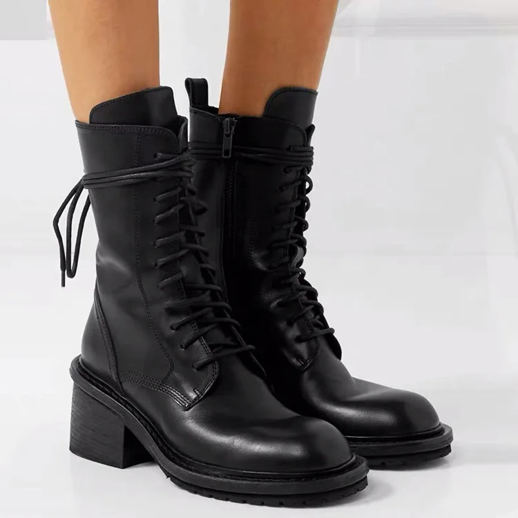 Timalina Woman Boots Fashion Round Toe Vintage High Heel Office Shoes Ladies Autumn Winter Motorcycle Boots
Timalina Woman Boots Fashion Round Toe Vintage High Heel Office Shoes Ladies Autumn Winter Motorcycle Boots