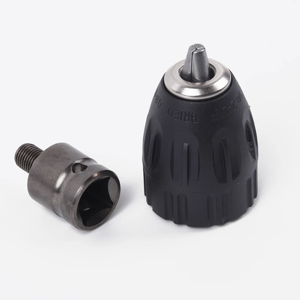 Keyless Self-tighten Drill Chuck Adapter Electric Screwdriver Impact Driver Quick Change Drill Bits Collet Chucks
Keyless Self-tighten Drill Chuck Adapter Electric Screwdriver Impact Driver Quick Change Drill Bits Collet Chucks