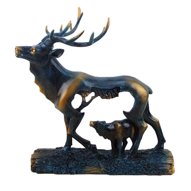 Retro Elk decoration ornaments office model room decoration Desktop living room wardrobe of the wine entrance display handicraft
Retro Elk decoration ornaments office model room decoration Desktop living room wardrobe of the wine entrance display handicraft