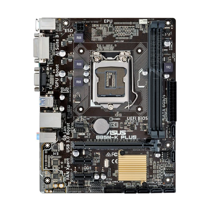 ASUS B85M-K PLUS Motherboard 1150 Motherboard DDR3 Intel B85 Support Core i3 i5 i7 Cpus DVI 16GB SATA3 PCI-E 3.0 X16 Micro ATX
ASUS B85M-K PLUS Motherboard 1150 Motherboard DDR3 Intel B85 Support Core i3 i5 i7 Cpus DVI 16GB SATA3 PCI-E 3.0 X16 Micro ATX