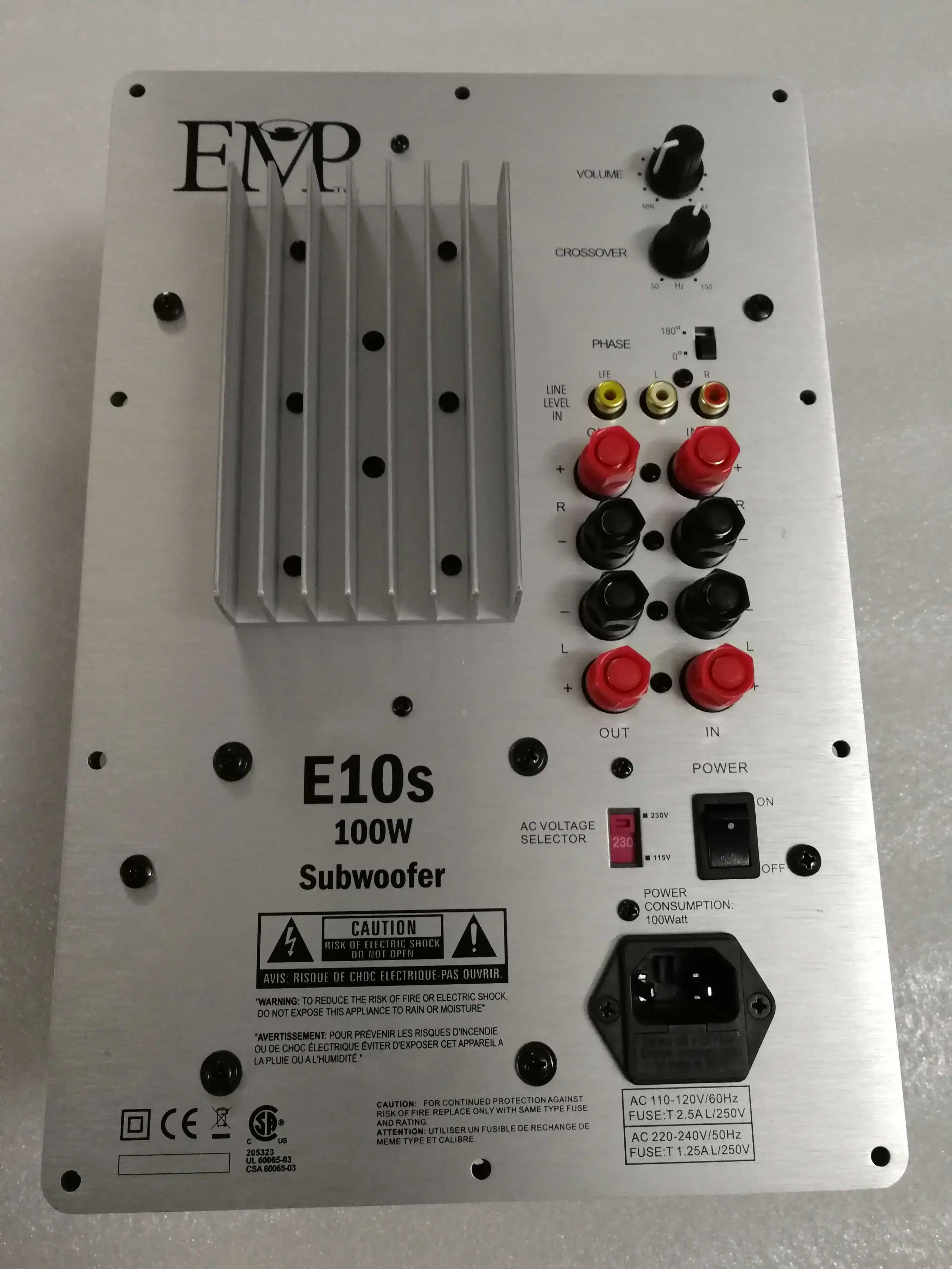 U.S. EMP E10S sub woofer amplifier,200W amplifier for subwoofer 1.0 Subwoofer amplifier board
U.S. EMP E10S sub woofer amplifier,200W amplifier for subwoofer 1.0 Subwoofer amplifier board