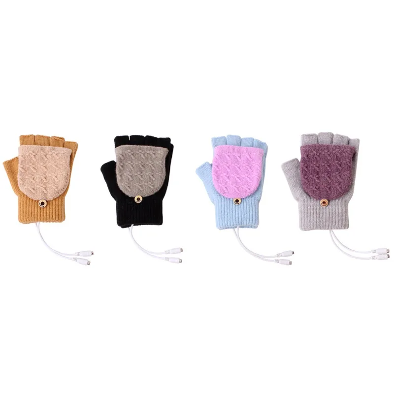 Winter Kids Glove USB Full Half Heated Mitten Fingerless Heating Knitting Hands New
Winter Kids Glove USB Full Half Heated Mitten Fingerless Heating Knitting Hands New