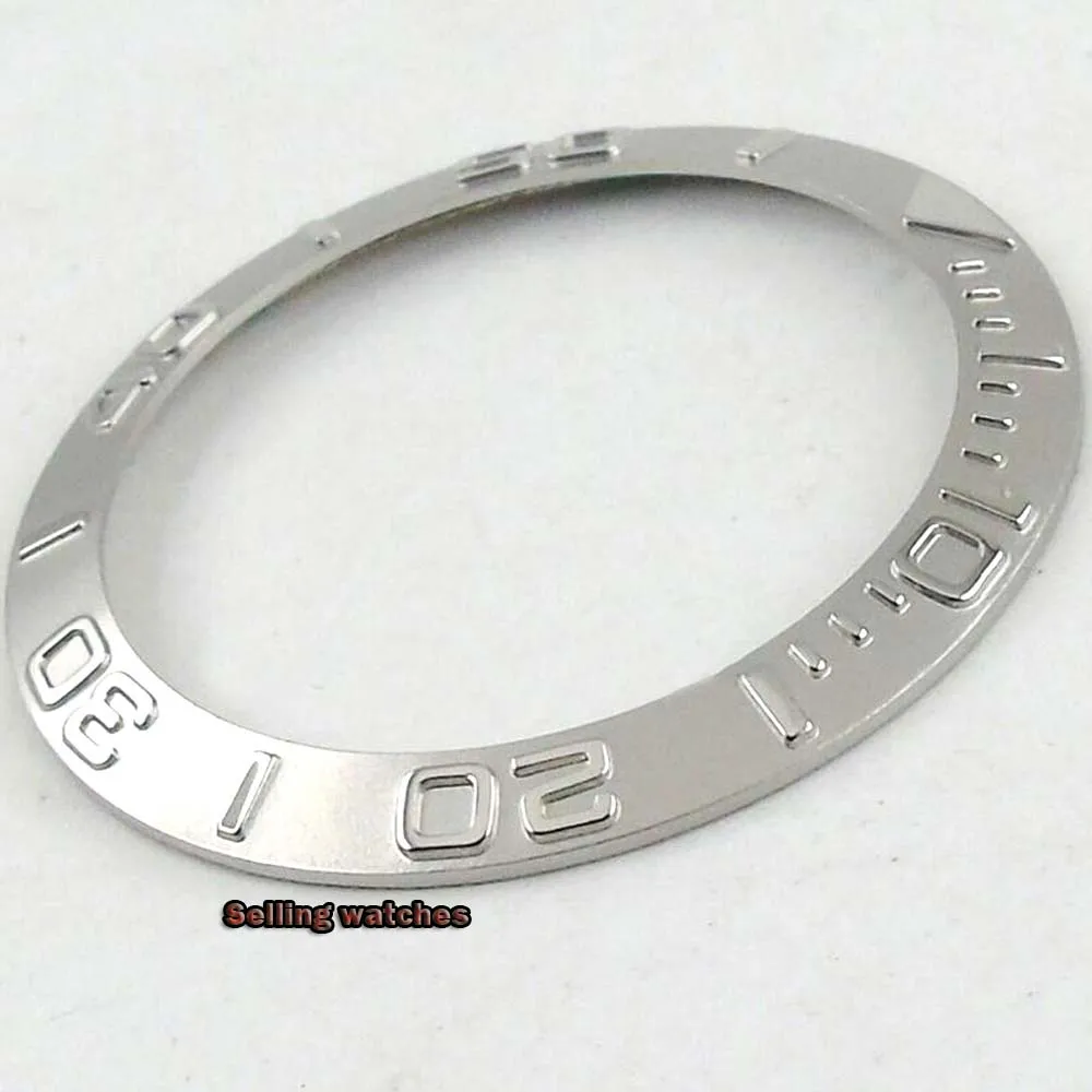38MM Silver Color Watch Bezel Insert For Fit 40MM Case SUB Automatic Movement Men's Watch
38MM Silver Color Watch Bezel Insert For Fit 40MM Case SUB Automatic Movement Men's Watch