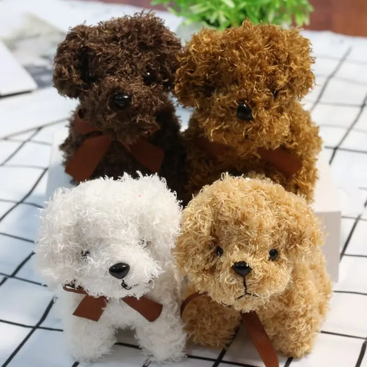 

new Cute Cartoon teddy dog plush pendant Doll bag ornaments very soft Soothing doll Baby bed decoration Keychain christmase Gift