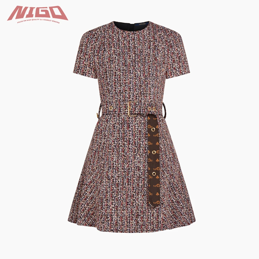 Женское твидовое платье для скейтборда, с поясом, NIGO Ms 21ss, для осени и зимы
Женское твидовое платье для скейтборда, с поясом, NIGO Ms 21ss, для осени и зимы