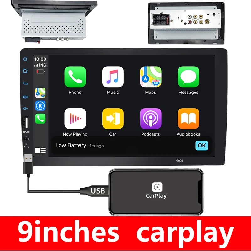 1DIN Car Radio 9 inch Touch Screen 1din Multimedia Video Player Bluetooth USB Audio System for Apple Carplay Auto MP5
1DIN Car Radio 9 inch Touch Screen 1din Multimedia Video Player Bluetooth USB Audio System for Apple Carplay Auto MP5