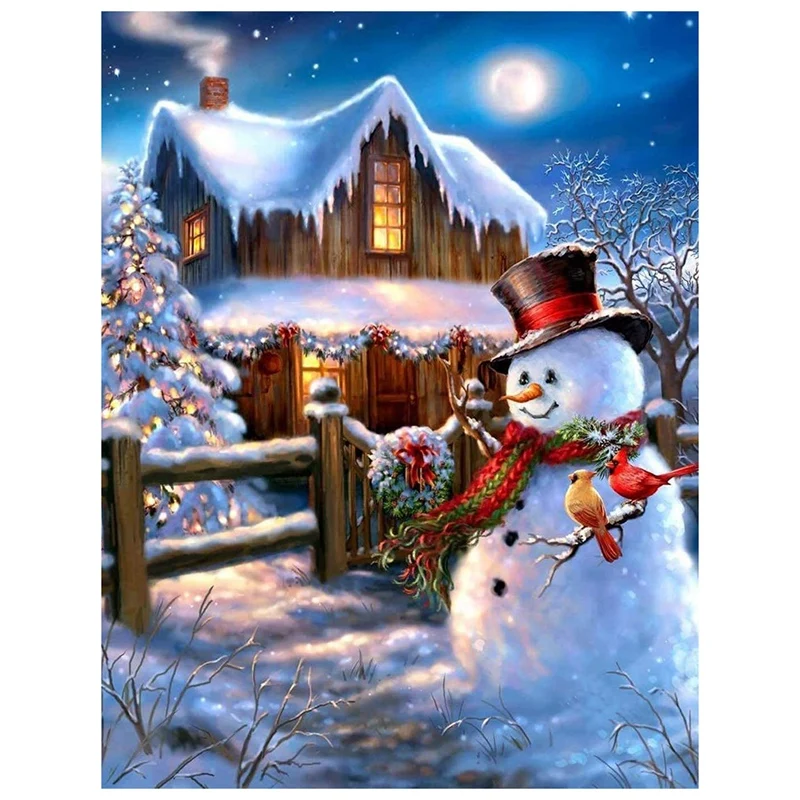 DIY Diamond Painting Kit For Adults,Full Drill Round Crystal Embroidery Kits Arts Craft For Home Decor Christmas Snowman
DIY Diamond Painting Kit For Adults,Full Drill Round Crystal Embroidery Kits Arts Craft For Home Decor Christmas Snowman