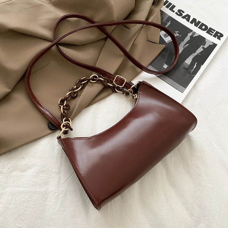New Woman Shoulder Bag Fashionable Simple Chain Messenger Bag High Quality Luxury Designer Handbag 2021 New Female Underarm Bag
New Woman Shoulder Bag Fashionable Simple Chain Messenger Bag High Quality Luxury Designer Handbag 2021 New Female Underarm Bag