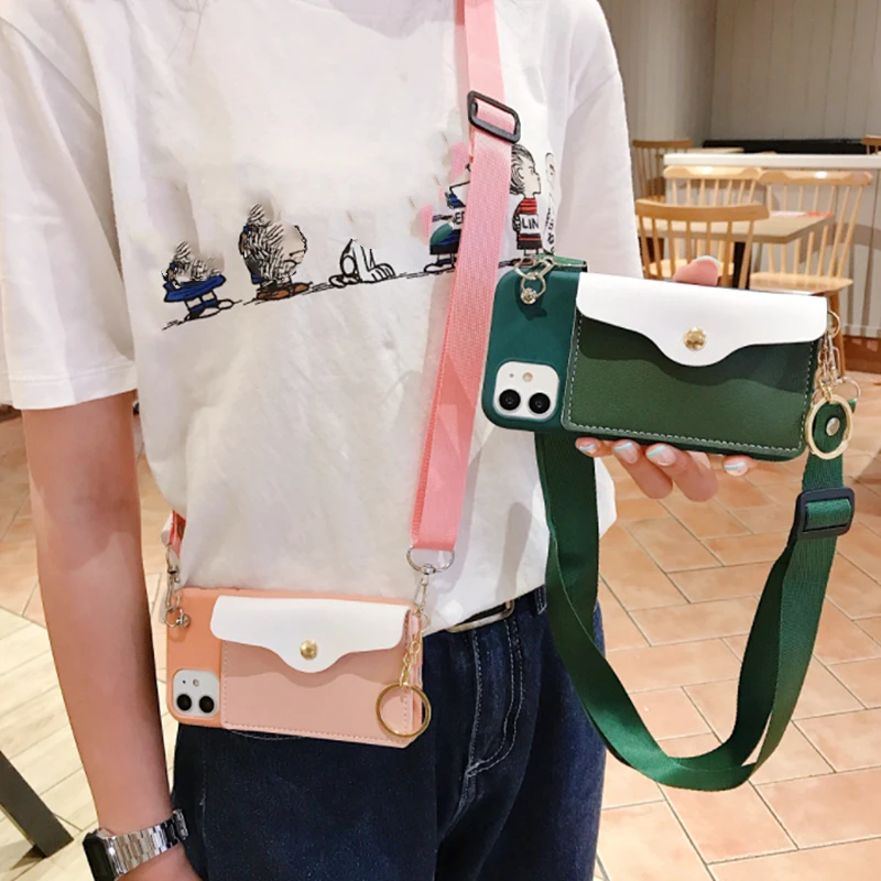 Luxury Candy Colors Lanyard Strap Wallet Case For iphone 12mini 11Pro XS MAX X 7 8 Plus Coin Card Bag Crossbody Strap Soft Cover
Luxury Candy Colors Lanyard Strap Wallet Case For iphone 12mini 11Pro XS MAX X 7 8 Plus Coin Card Bag Crossbody Strap Soft Cover