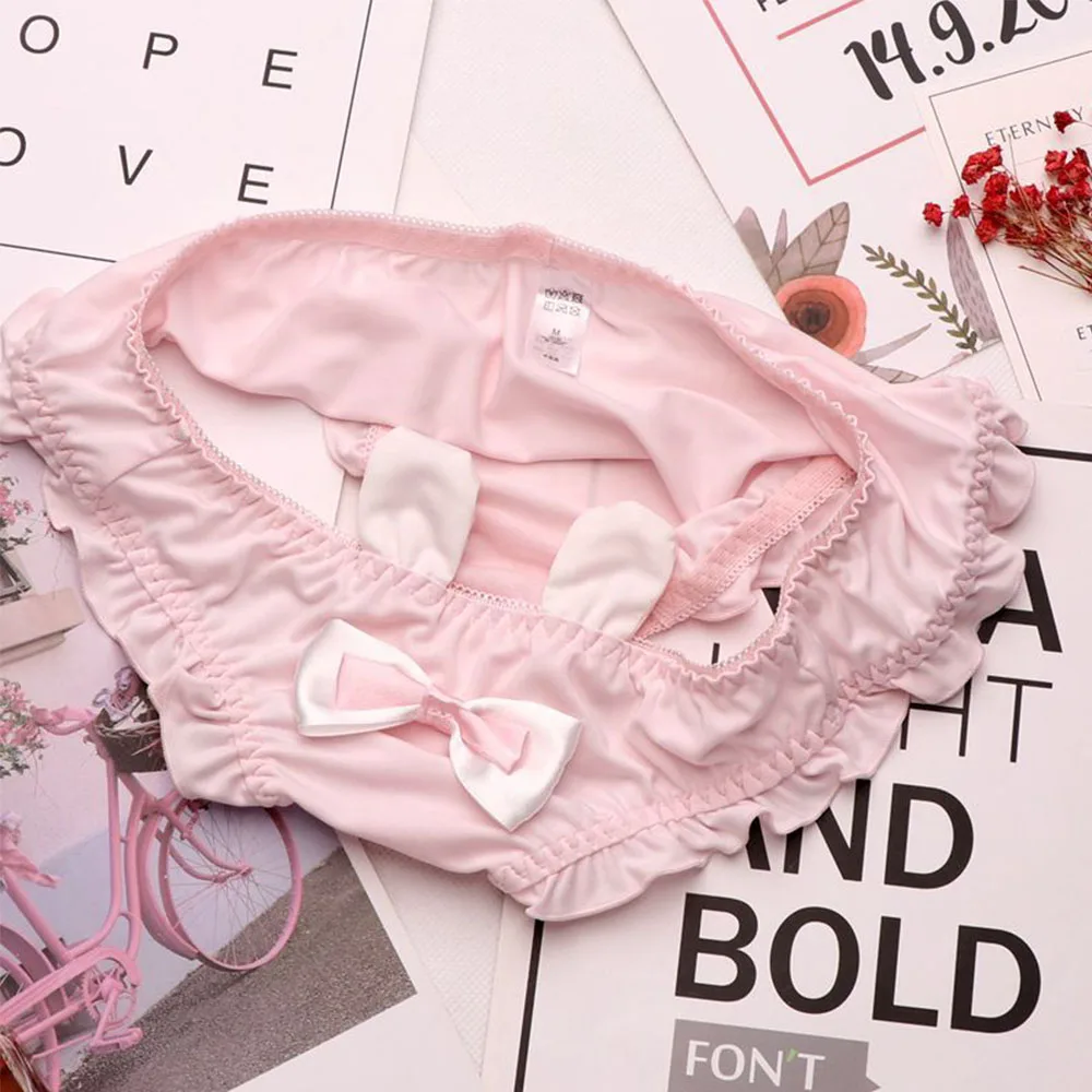 Cute Lolita Kawaii Bow Panties Women Cartoon Lace Seamless Panties Cotton Solid Panties Middle Waist For Lovely Girl
Cute Lolita Kawaii Bow Panties Women Cartoon Lace Seamless Panties Cotton Solid Panties Middle Waist For Lovely Girl