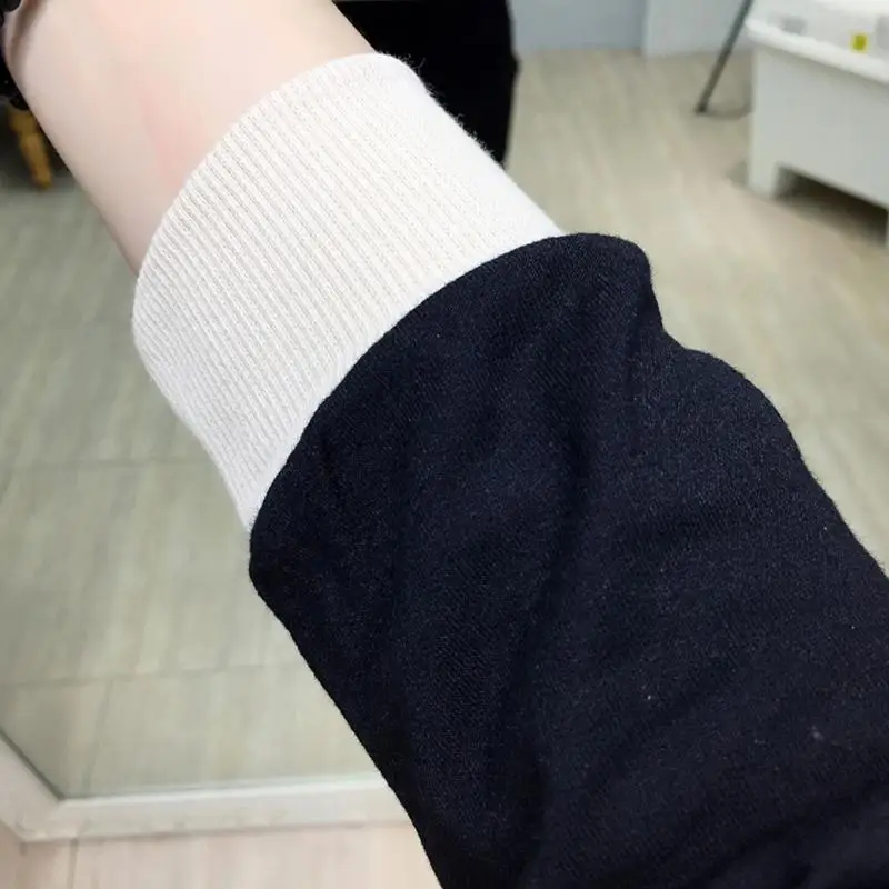 Long Sleeve White T Shirt Women Patchwork Vintage Loose Basic Tshirt Korean Style Streetwear T-shirt
Long Sleeve White T Shirt Women Patchwork Vintage Loose Basic Tshirt Korean Style Streetwear T-shirt