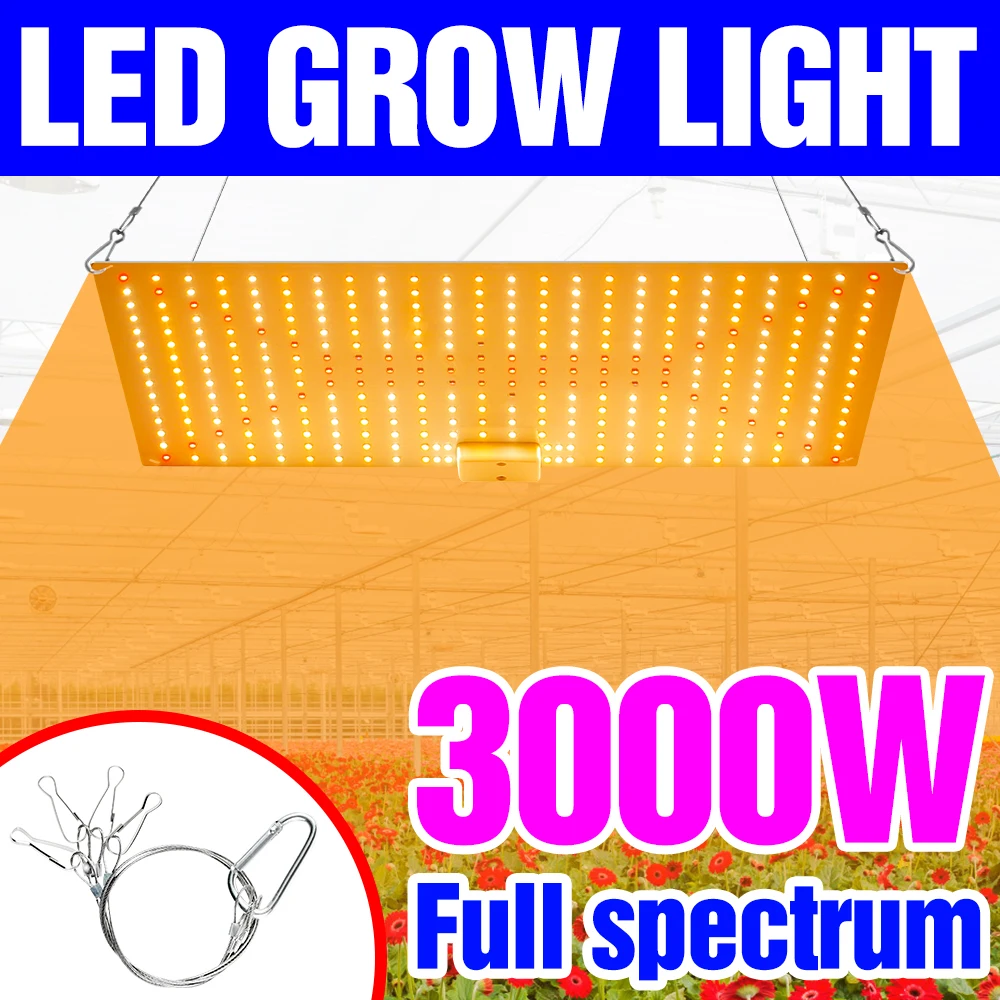LED Plant Light Bulb 220V Full Spectrum LED Quantum Board Phyto Grow Lamp 2000W 3000W LED Greenhouse Planting Hydroponic Light
LED Plant Light Bulb 220V Full Spectrum LED Quantum Board Phyto Grow Lamp 2000W 3000W LED Greenhouse Planting Hydroponic Light