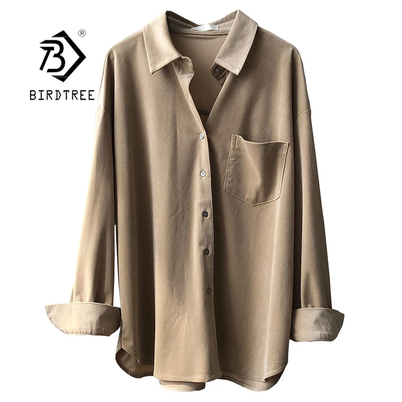 2020 Fall Woman Corduroy Pocket Shirts Batwing Sleeve Turn-Down Collar Black Tops Single-Breasted Loose Blouses T09609R
2020 Fall Woman Corduroy Pocket Shirts Batwing Sleeve Turn-Down Collar Black Tops Single-Breasted Loose Blouses T09609R