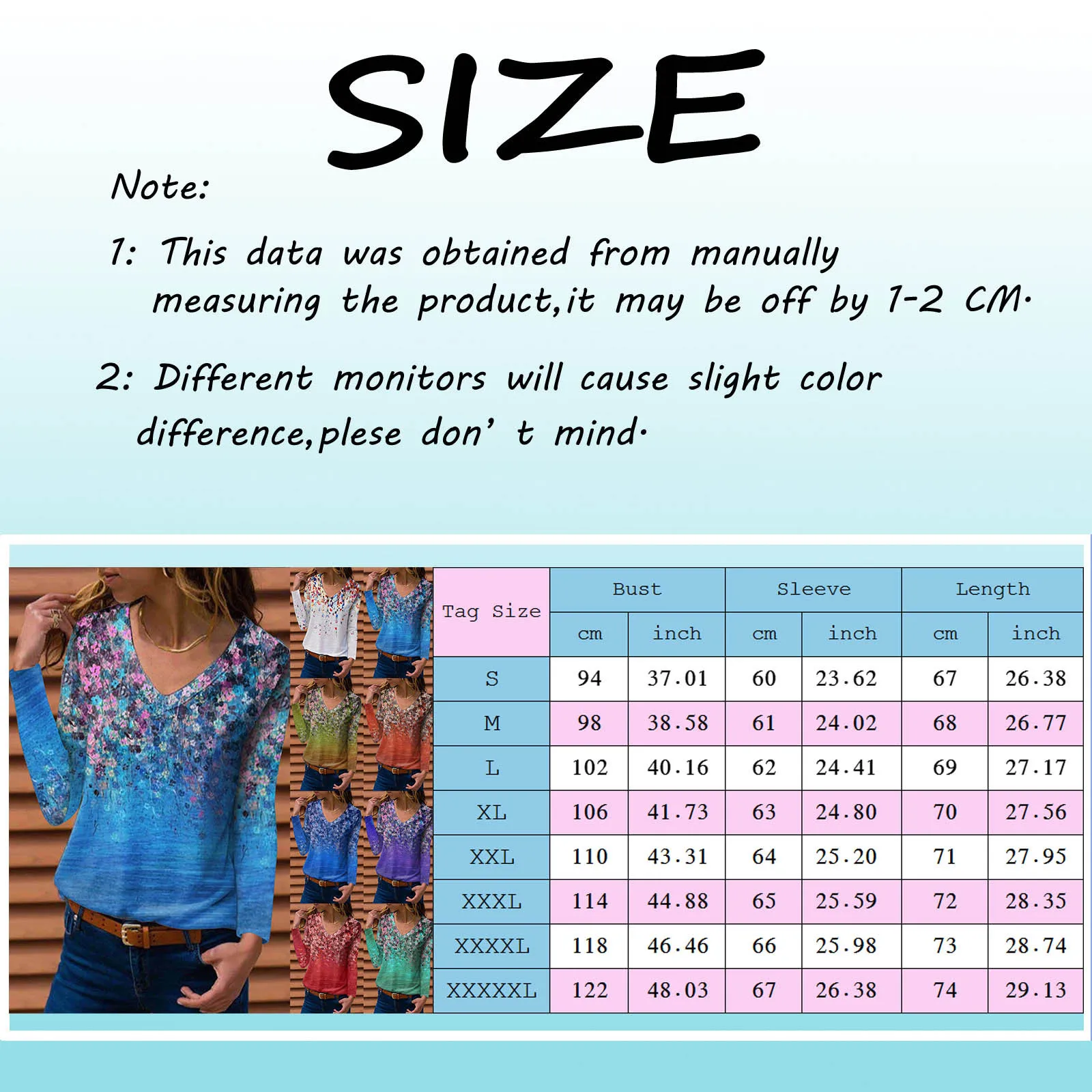 Spring/autumn Womens Fashion Rose Print Long Sleeves Loose Casual T-shirt Blouse Woman Tshirt V-neck Casual Female T-shirts
Spring/autumn Womens Fashion Rose Print Long Sleeves Loose Casual T-shirt Blouse Woman Tshirt V-neck Casual Female T-shirts