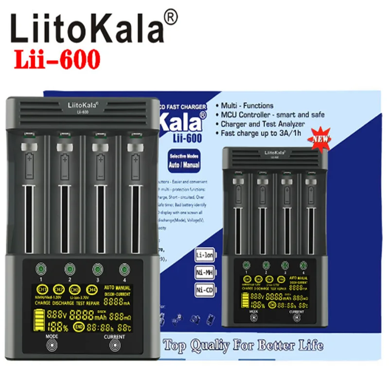 Liito Kala lii-600 LCD LCD Screen Lithium Battery Charger Touchscreen Measurable Capacity chromebook laptops
Liito Kala lii-600 LCD LCD Screen Lithium Battery Charger Touchscreen Measurable Capacity chromebook laptops