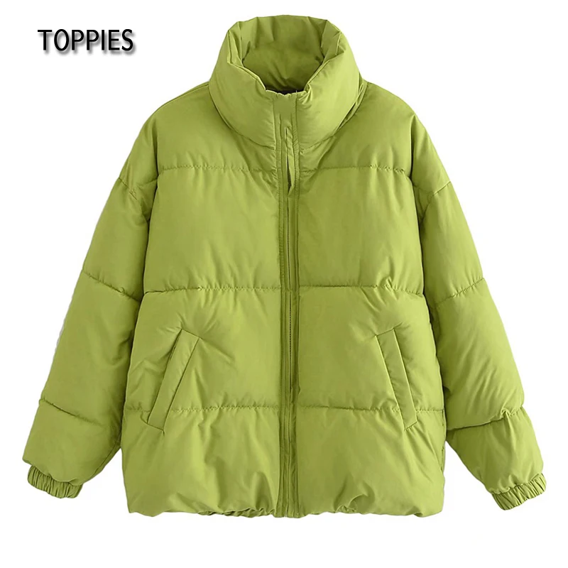 Зимняя пуховая куртка Toppies, зеленое пузырьковое пальто, женские парки, плотное пальто с хлопковой подкладкой, корейская мода, верхняя одежда
Зимняя пуховая куртка Toppies, зеленое пузырьковое пальто, женские парки, плотное пальто с хлопковой подкладкой, корейская мода, верхняя одежда