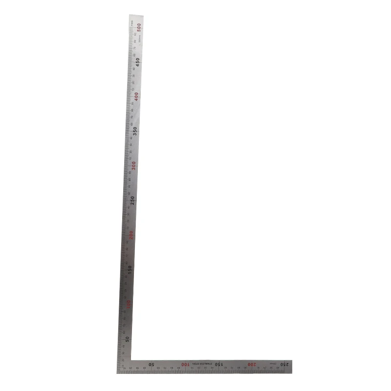 Stainless Steel L Shape Ruler Double Sided Ruler Measuring Tool Metal Straight 90 Degree Angle Ruler for Office School Supplies
Stainless Steel L Shape Ruler Double Sided Ruler Measuring Tool Metal Straight 90 Degree Angle Ruler for Office School Supplies