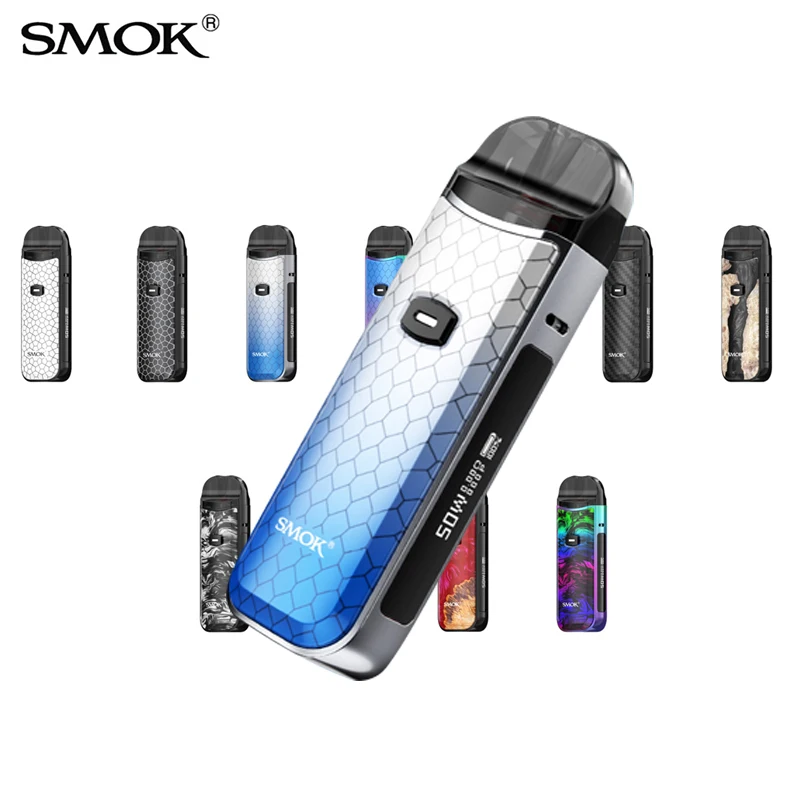 

Vape SMOK Nord 50W Kit Box Mod 1800mah Battery Electronic Cigarette 4ml LP2 Coil Pod 4.5ml Cartridge Fit Nord Coil Vaporizer