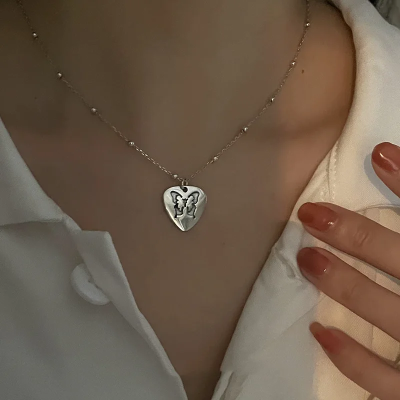 Modern Jewelry Butterfly Pendant Necklace Simply Deign Vintage Temperament Single Chain Necklace For Girl Fine Accessories
Modern Jewelry Butterfly Pendant Necklace Simply Deign Vintage Temperament Single Chain Necklace For Girl Fine Accessories