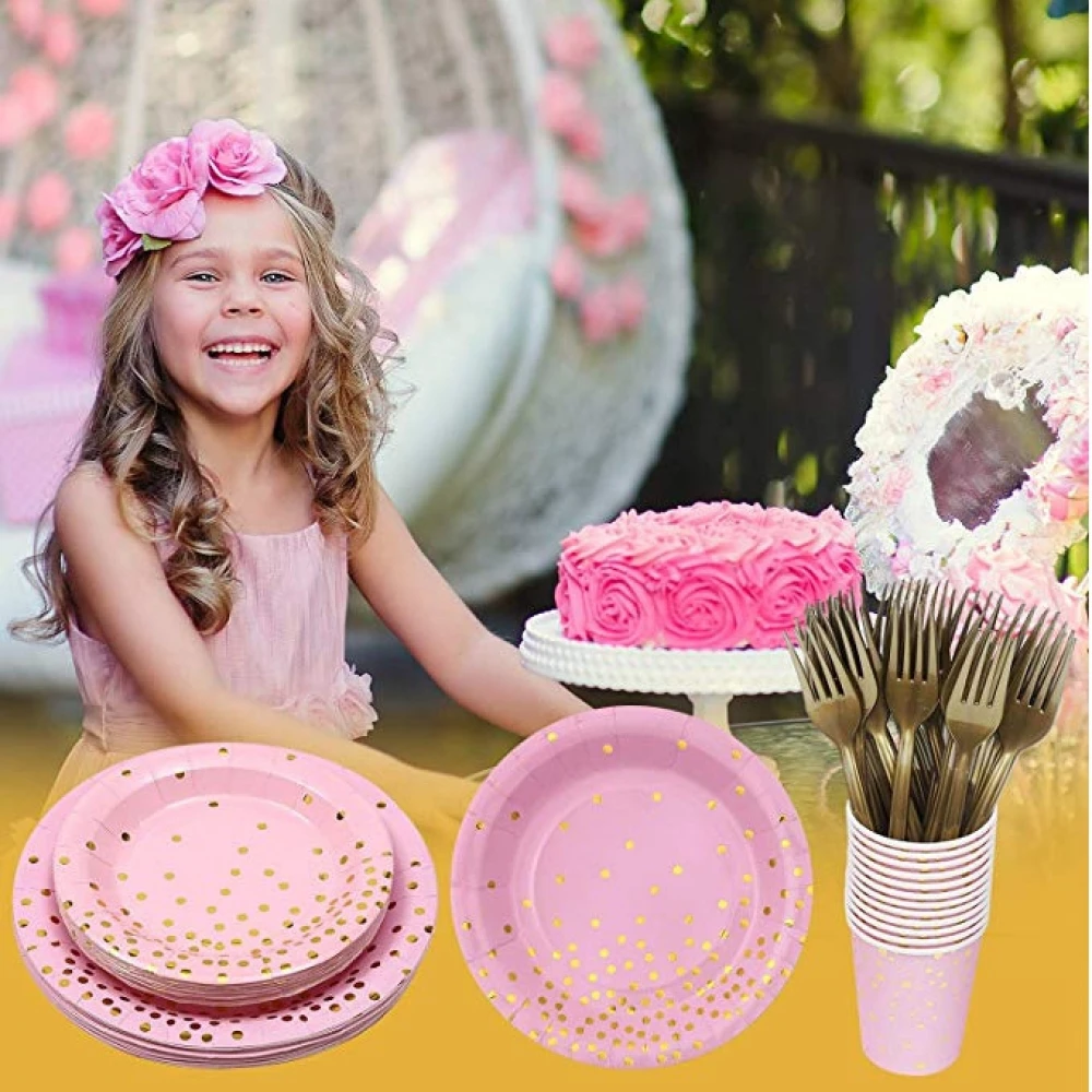 10Pcs Party Disposable Hot Stamping Polka Dot Pink Birthday Wedding Paper Cups Plates Table Knife Fork Spoon Party Supplies
10Pcs Party Disposable Hot Stamping Polka Dot Pink Birthday Wedding Paper Cups Plates Table Knife Fork Spoon Party Supplies