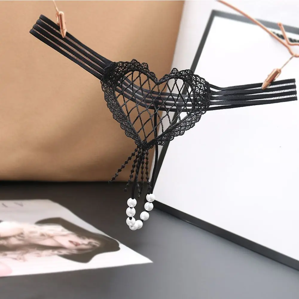 Heart-Shaped Women Lingerie Fashion Design Pearl Crotch Nylon Korean Style Underwear T-Shaped Panties Low-Waist Thong
Heart-Shaped Women Lingerie Fashion Design Pearl Crotch Nylon Korean Style Underwear T-Shaped Panties Low-Waist Thong