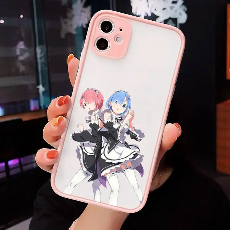 Japan anime Re Zero Rem Phone Cases matte transparent For iphone 7 8 11 12 plus mini x xs xr pro max cover 
Japan anime Re Zero Rem Phone Cases matte transparent For iphone 7 8 11 12 plus mini x xs xr pro max cover
