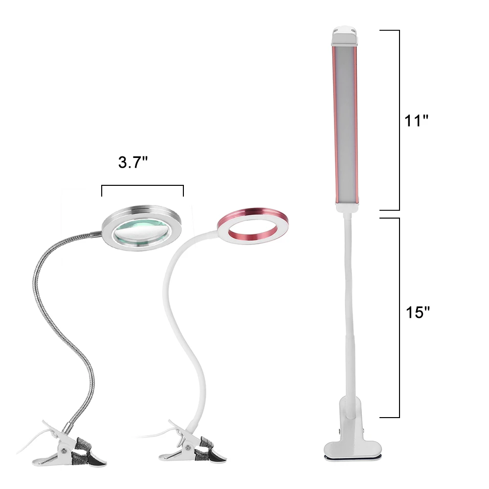 Magnifier Nail Beauty Light Tattoo Clip Light USB Table Lamp Flexo LED Desk Lamp Home Student Eye Care Study Lamp Reading Light
Magnifier Nail Beauty Light Tattoo Clip Light USB Table Lamp Flexo LED Desk Lamp Home Student Eye Care Study Lamp Reading Light