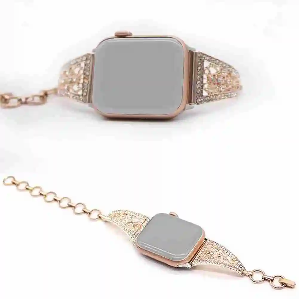 Luxury Bling Diamond Women Bracelet for Apple watch Series 6/5/4/3 Metal Strap For IWatch 38/42mm Metal Bracelet With Diamonds
Luxury Bling Diamond Women Bracelet for Apple watch Series 6/5/4/3 Metal Strap For IWatch 38/42mm Metal Bracelet With Diamonds