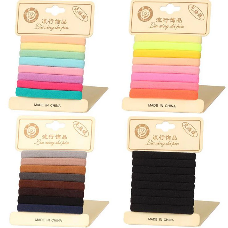 

1Pack High Quality Cotton Solid Elastic Hair Band Headband For Women Girl Hair Rope Rubber Band Hair Accessories