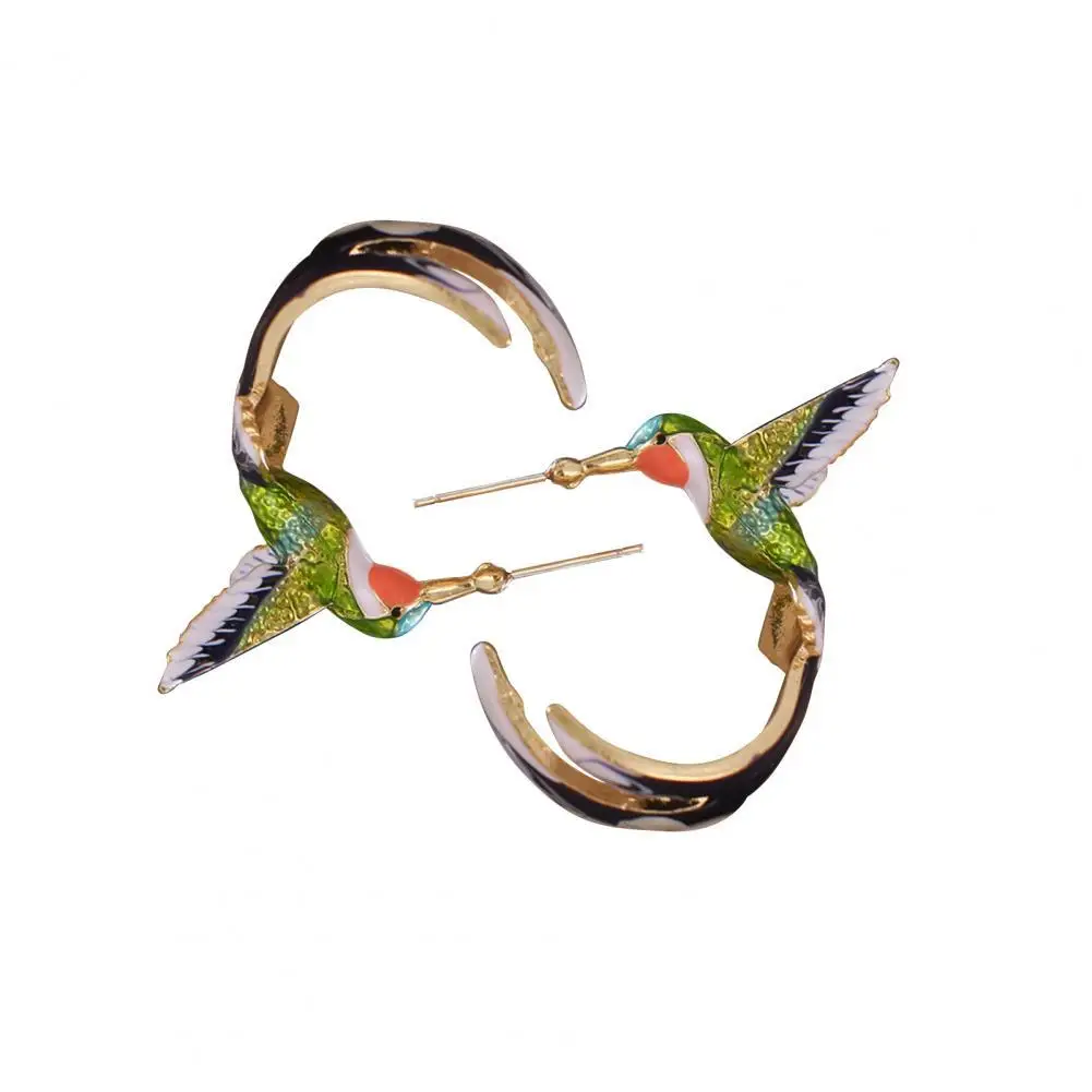 Fashion Women Earrings Piercing Jewelry for Party Alloy Flying Hummingbird Enamel for Party
Fashion Women Earrings Piercing Jewelry for Party Alloy Flying Hummingbird Enamel for Party