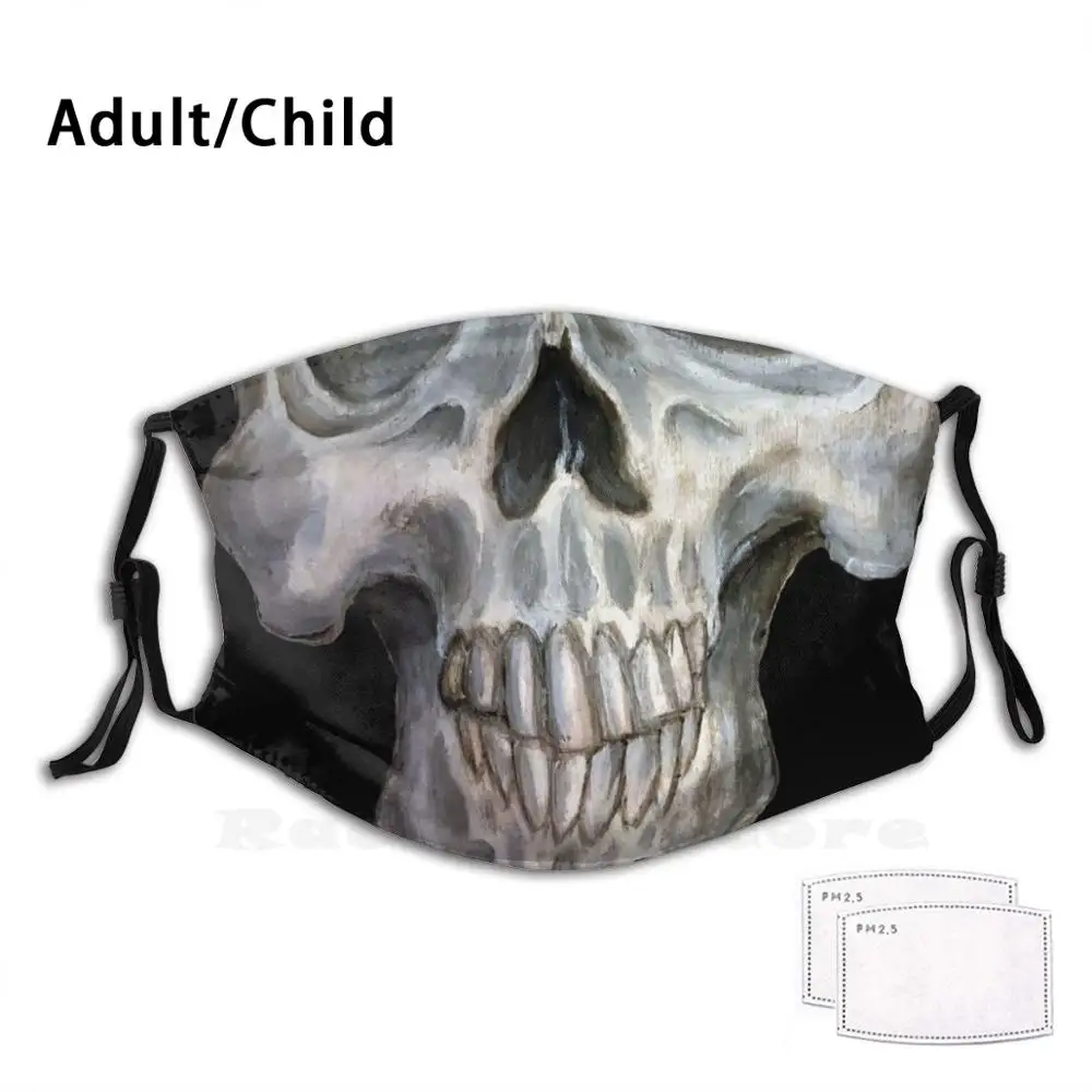 Многоразовая маска для лица с искаженным черепом и забавным принтом
Многоразовая маска для лица с искаженным черепом и забавным принтом
