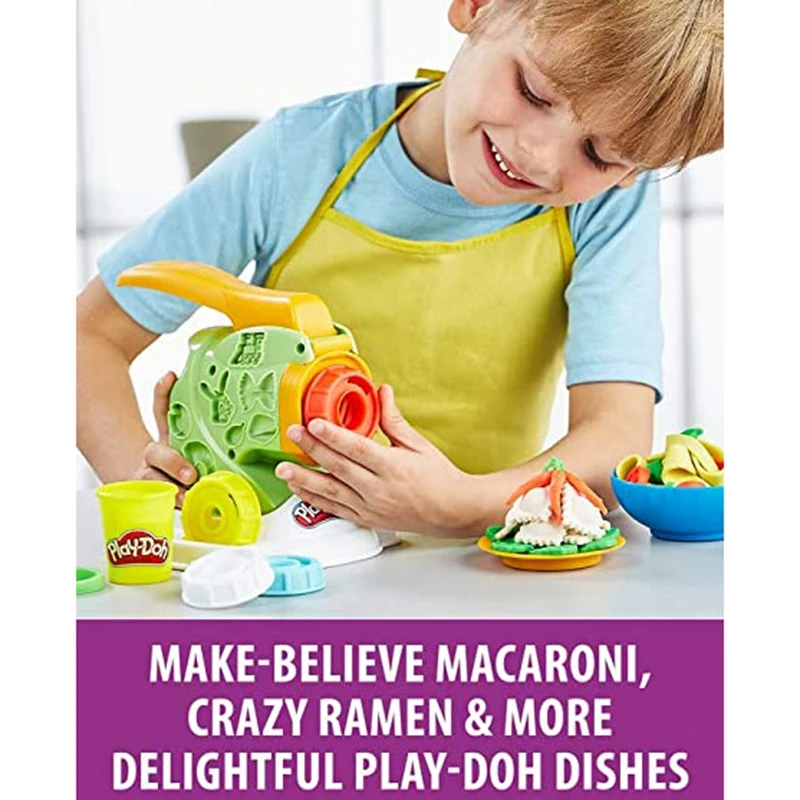 Dough Kitchen Creations Noodle Maker Play Dough Set Handmade DIY Noodle Machine Toy Kit with Dough and Molds for Kids
Dough Kitchen Creations Noodle Maker Play Dough Set Handmade DIY Noodle Machine Toy Kit with Dough and Molds for Kids