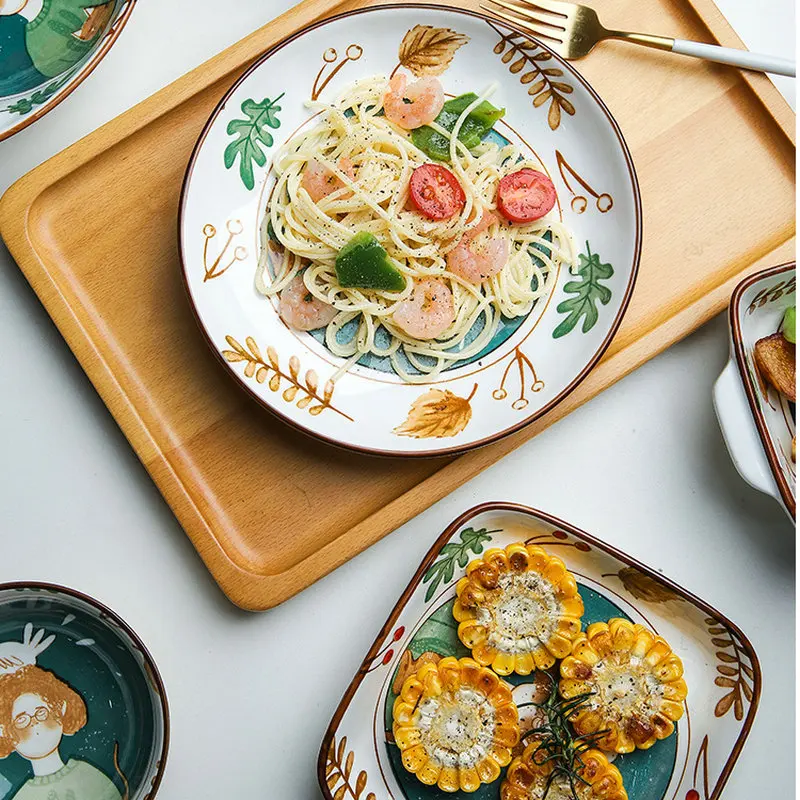 Japanese Style Household Dishes Binaural Bakeware Dishes Special Shaped Dishes Dishes
Japanese Style Household Dishes Binaural Bakeware Dishes Special Shaped Dishes Dishes