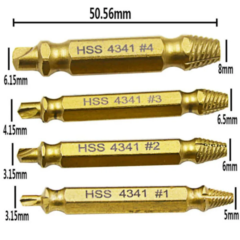 8 Pcs HSS Screw Extractor Drill Guide Set Broken Damaged Bolt Remover Speed Out
8 Pcs HSS Screw Extractor Drill Guide Set Broken Damaged Bolt Remover Speed Out