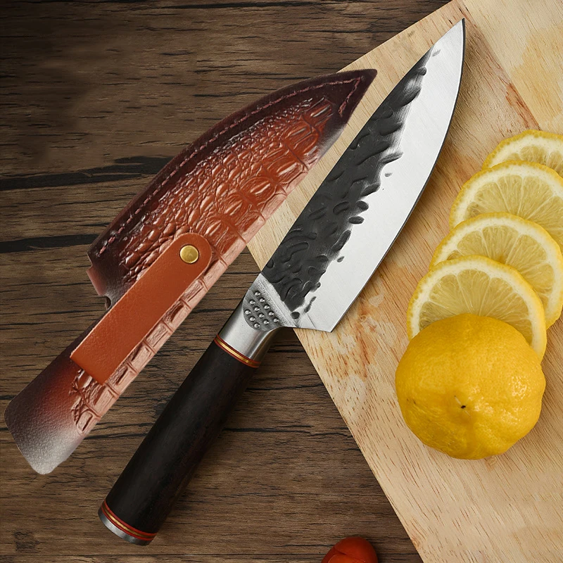 High Carbon Steel Paring Knife Clad Forged Steel Slicing Butcher Kitchen Knives Meat Cleaver Vegetable Knife Leather Cover
High Carbon Steel Paring Knife Clad Forged Steel Slicing Butcher Kitchen Knives Meat Cleaver Vegetable Knife Leather Cover