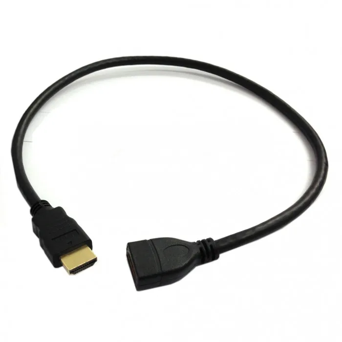 HDMI-Compatible 1.4 Male to Female extension cable for PC monitor HDTV 
HDMI-Compatible 1.4 Male to Female extension cable for PC monitor HDTV