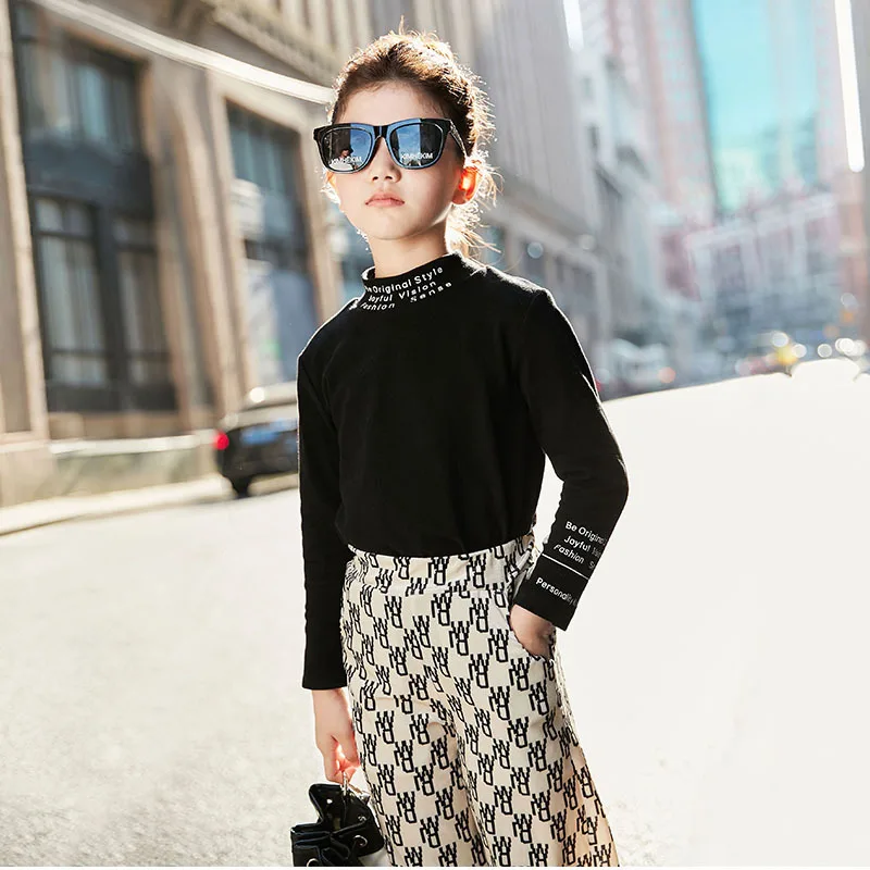 autumn fall long sleeve tshirt baby girls clothes teenage half high neck fashion cotton letters toddler kids children 4 to 16 Y
autumn fall long sleeve tshirt baby girls clothes teenage half high neck fashion cotton letters toddler kids children 4 to 16 Y