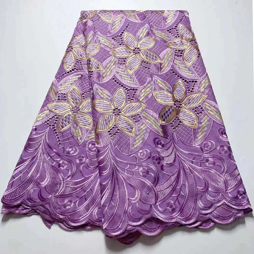 Latest Style African Lace Fabric Purple Swiss Voile Cotton Lace Fabric In Switzerland Stones Nigerian Voile Lace For Sewing
Latest Style African Lace Fabric Purple Swiss Voile Cotton Lace Fabric In Switzerland Stones Nigerian Voile Lace For Sewing
