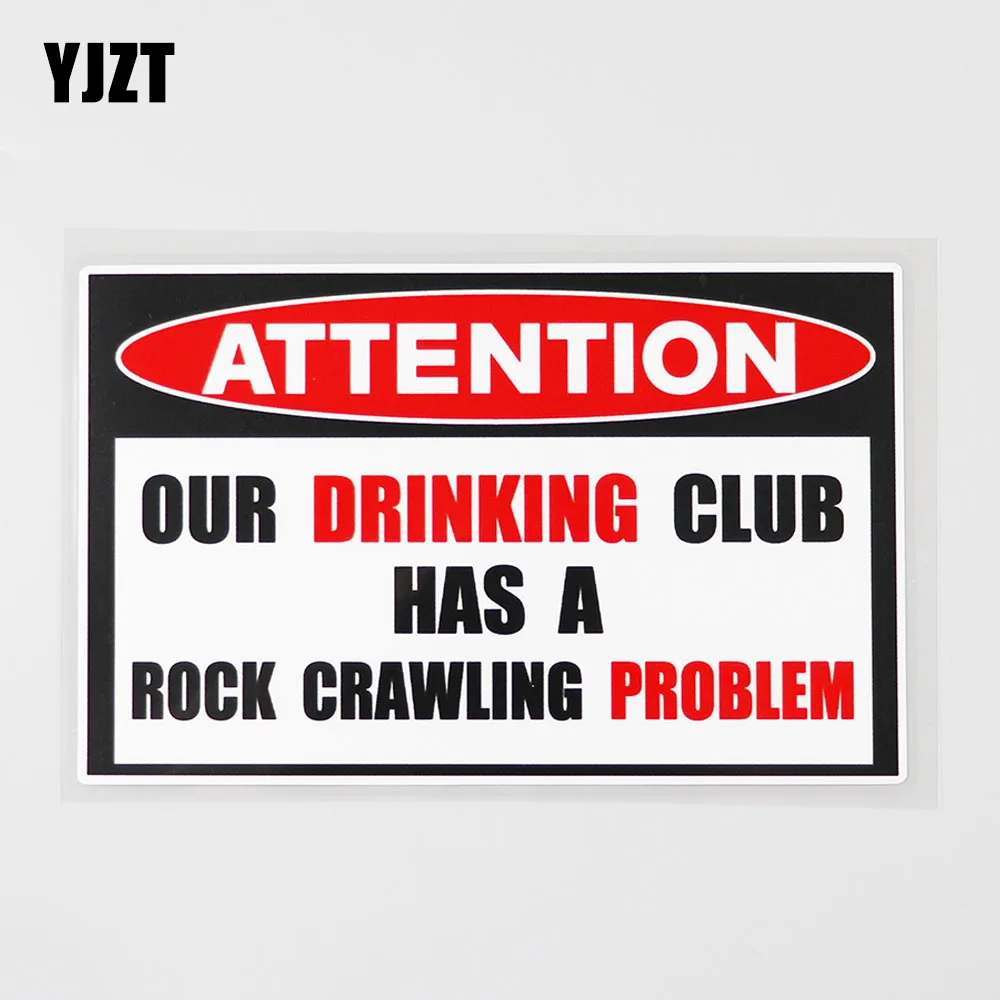 YJZT 15,8 см × 9,8 см питьевой клуб Рок Гусеничный проблемы Предупреждение Наклейка ПВХ автомобиля Стикеры 12C-0127
YJZT 15,8 см × 9,8 см питьевой клуб Рок Гусеничный проблемы Предупреждение Наклейка ПВХ автомобиля Стикеры 12C-0127